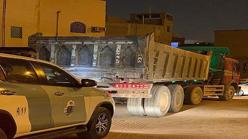 ضبط قائد شاحنة سار عكس الاتجاه بالرياض