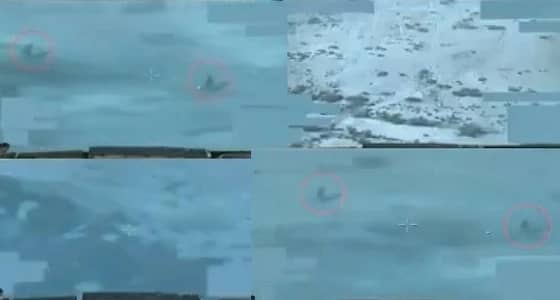 بالفيديو.. " التحالف " يستعرض لقطات من تدمير مواقع الحوثيين