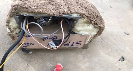 بالصور.. العثور على عبوات ناسفه باشكال الطبيعة بجبل " آل يحيى "