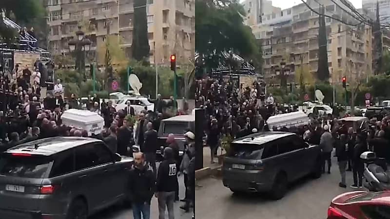 بالفيديو.. تشييع جثمان نجل جورج وسوف على أنغام "يوم الوداع"