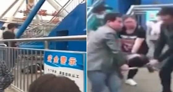 بالفيديو.. لحظة وفاة رجل إثر سقوطه من لعبة ملاهي