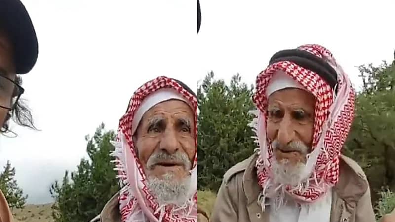 معمر بالمنطقة الجنوبية عمره يقترب من قرن ونصف يكشف سر صحته..فيديو