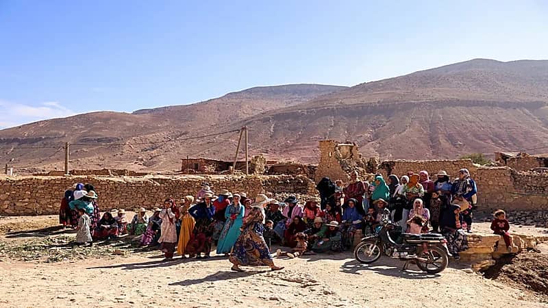 عرس وراء نجاة جميع سكان قرية مغربية من الموت .. صور