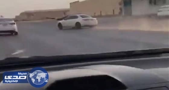 فيديو| اصطدام عنيف لمواطن حاول اللحاق بمفحط