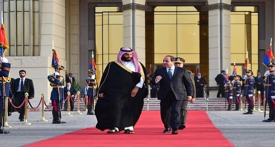 بالصور.. ننشر نص البيان المشترك بمناسبة زيارة ولى العهد إلى مصر