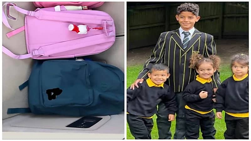 جورجينا توثق استعداد أبنائها للعودة إلى مدارسهم