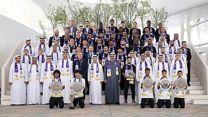 رئيس الإمارات يستقبل نادي العين بعد تتويجه بدوري أبطال آسيا