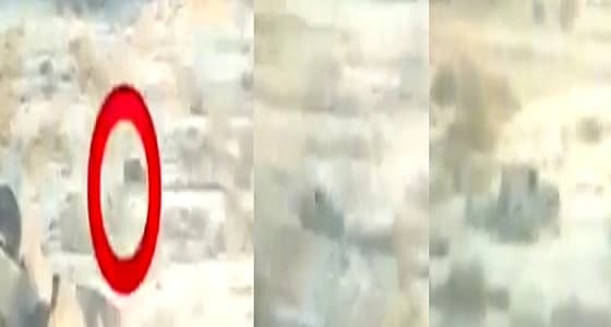 بالفيديو.. تعامل القوات السعودية مع عربة تابعة للحوثيين