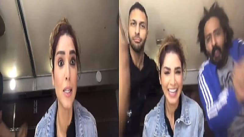 بالفيديو .. روجينا ترقص في كواليس مسلسلها الجديد