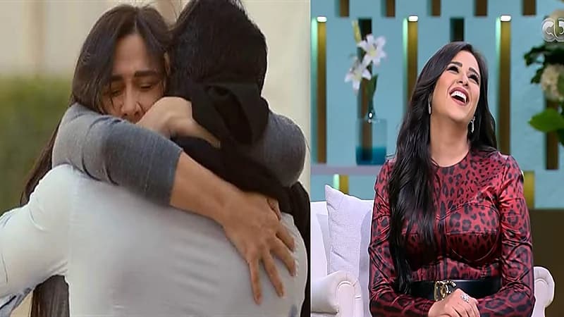 ياسمين عبد العزيز عن حضن زوجها: "الناس اتفرجت علينا"