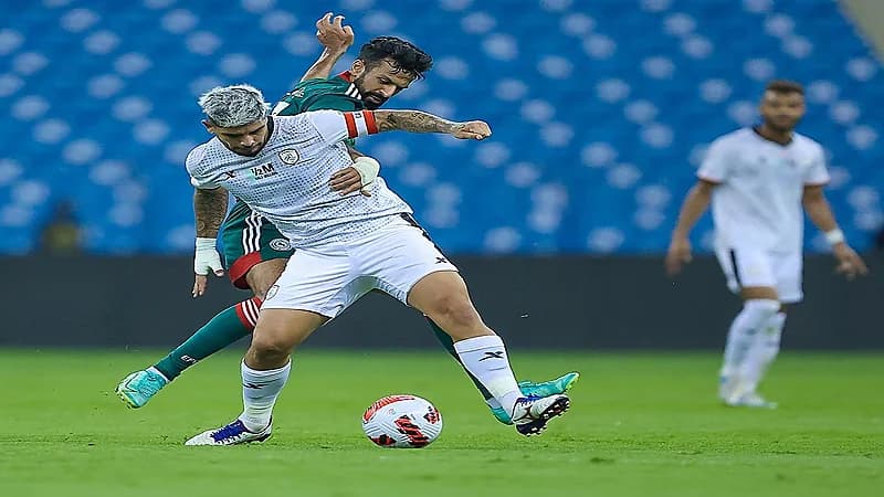 التعادل الإيجابي يخيم على مباراة الشباب والاتفاق