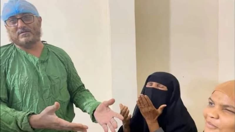 بالصور.. شابة يمنية مُصابة بالعمى ترى وجه والدتها لأول مرة بعد 22 عامًا