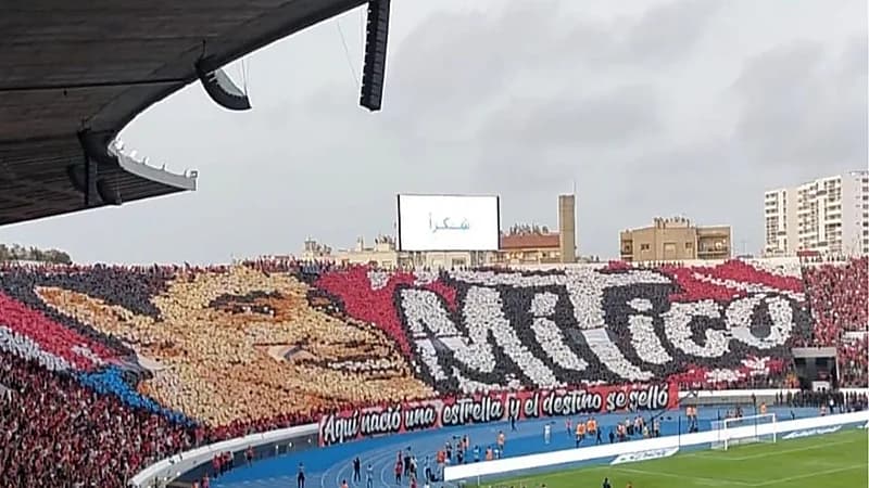 تيفو جماهير الوداد المغربي لـ ياسين بونو.. فيديو