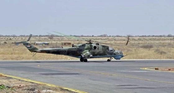 عطل مفاجئ يتسبب في هبوط مروحية عسكرية سودانية اضطراريا