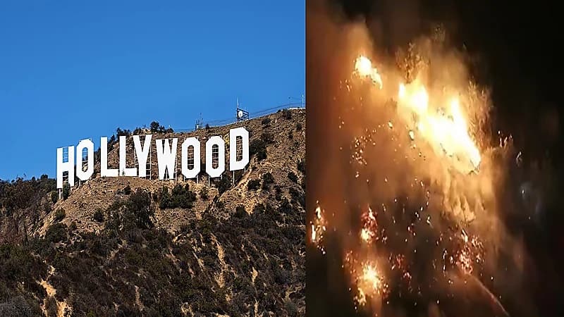 الحرائق تلتهم تلال هوليوود الشهيرة