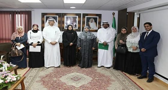 الملاحق والمستشارين الثقافين بدول الخليج  في زيارة الملحقية الثقافية السعودية بالقاهرة