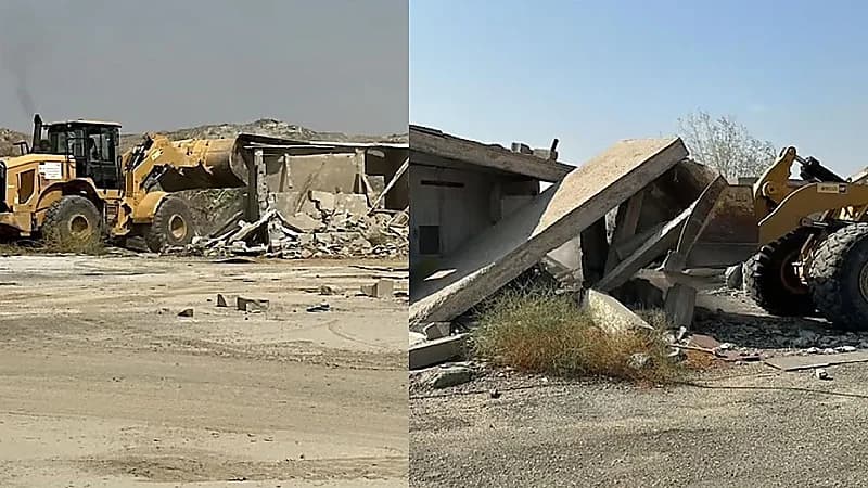 إزالة مباني مهجورة بحي الواحة تُستخدم مأوى لمجهولي الهوية