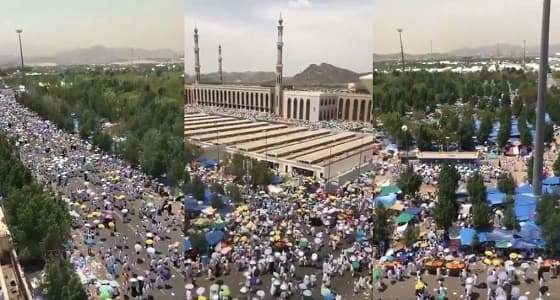 بالفيديو.. جموع حجاج بيت الله الحرام تستقر على صعيد عرفات الطاهر