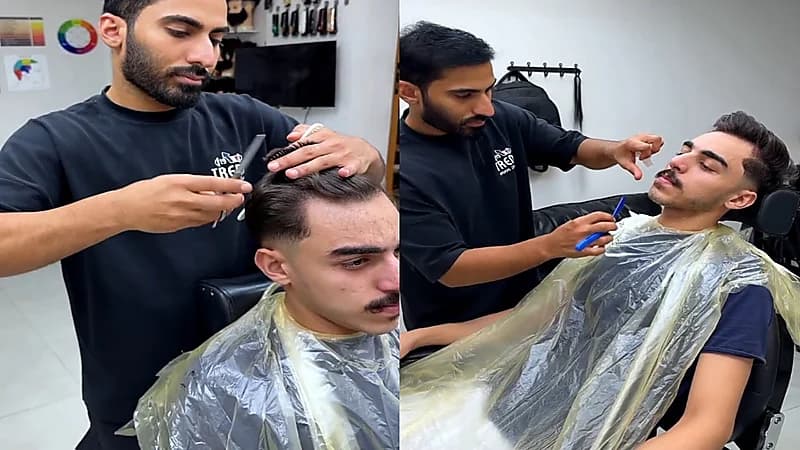قصة حلاق سعودي كسر النظرة النمطية وحوّل المهنة إلى فن.. فيديو