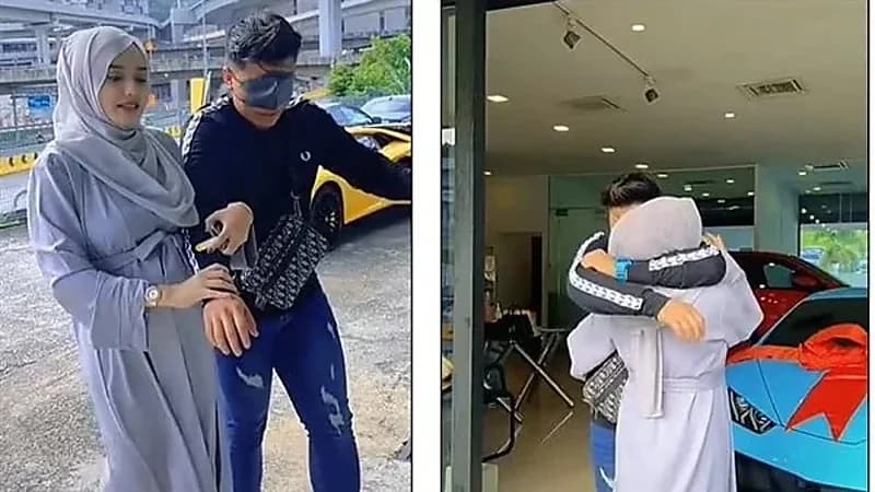 سيدة تهدي زوجها "لامبورجيني" لاهتمامه بها أثناء حملها