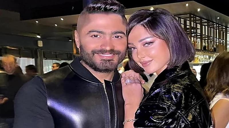 تامر حسني يوضح حقيقة عودته لبسمة بوسيل