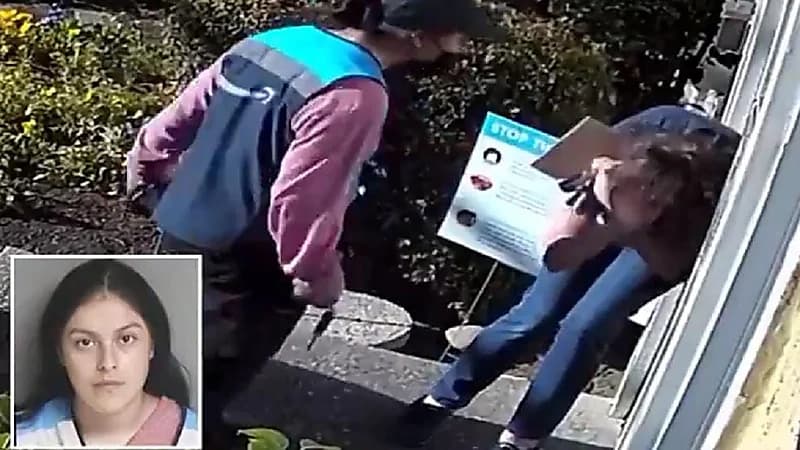 بالفيديو.. عاملة توصيل تهاجم زبونة وتضربها ضرباً مبرحاً بسبب شكواها من تأخير بضاعتها