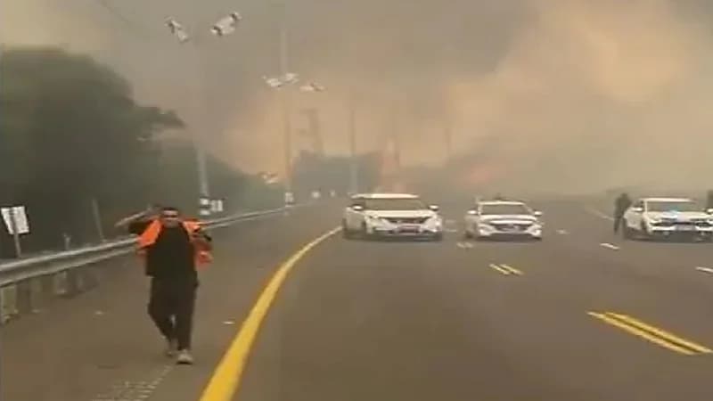 فوضى وهلع في إسرائيل إثر حريق ضخم.. صور