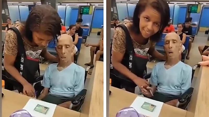 مشهد صادم .. برازيلية تصطحب جثة إلى البنك للحصول على قرض .. فيديو