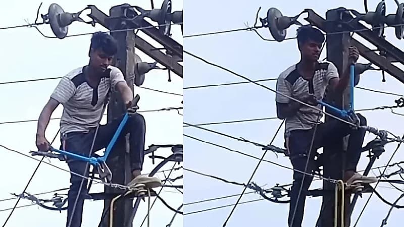 شاب يقطع التيار عن قريته بسبب انشغال هاتف حبيبته.. فيديو