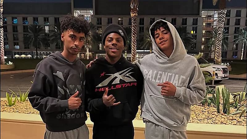 صورة تجمع بين سبيد وكريستيانو جونيور بالرياض