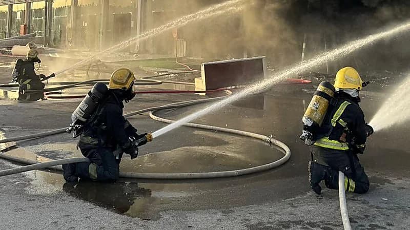 إخماد حريق خزاني وقود بمصنع في الرياض