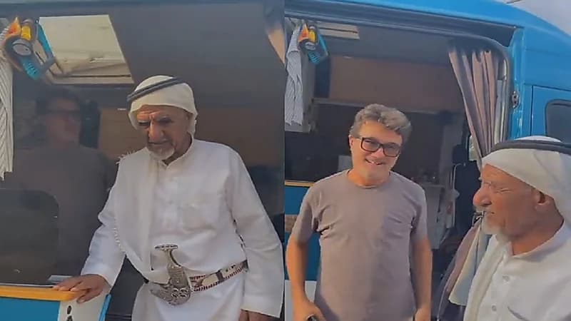 مسن يخطف الأنظار بلباقته في استخدام اللغة الإنجليزية في الجنوب .. فيديو