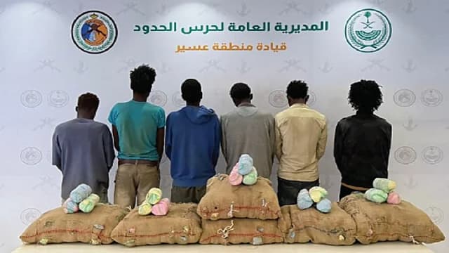 إحباط تهريب 162 كيلو جرام من القات بجازان وعسير