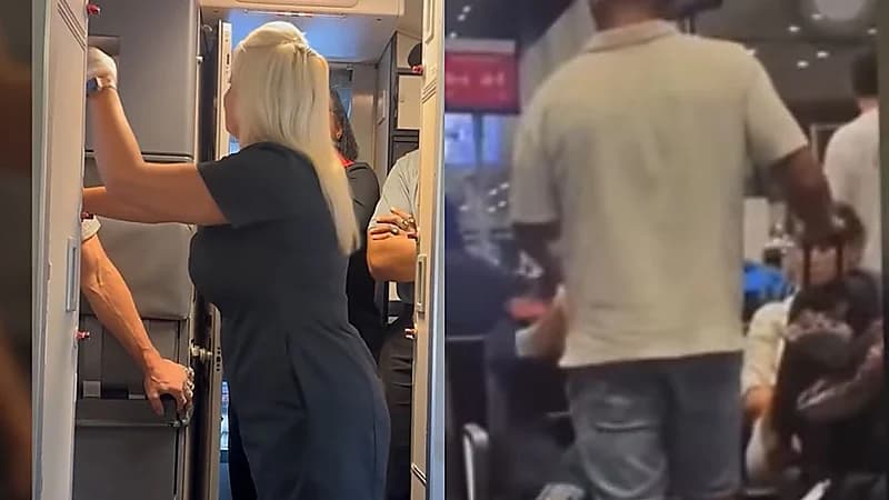 رجل يصفع راكبة رفضت ترك مقعدها ويثير جدلاً واسعًا .. فيديو