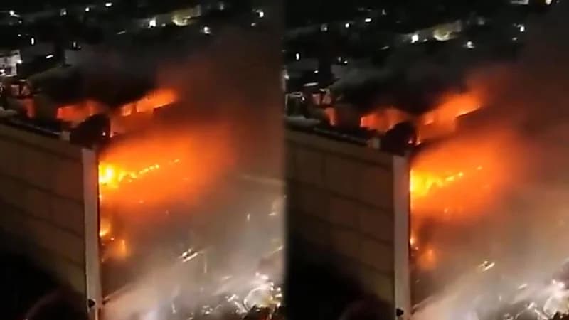مصرع 61 شخص إثر اندلاع حريق بمبنى تجاري بعد أيام من افتتاحه.. فيديو