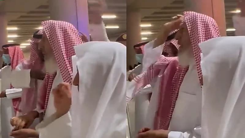 شاهد.. سماحة المفتي أثناء رمي الجمرات