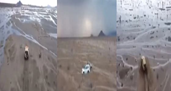 بالفيديو.. فرق " الدفاع المدني " تتوغل بمنطقة صحراوية لإنقاذ مسن وأبنائه