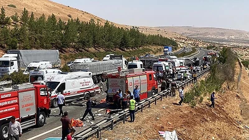 تركيا: وفاة 8 أشخاص وإصابة 36 في حادث سير