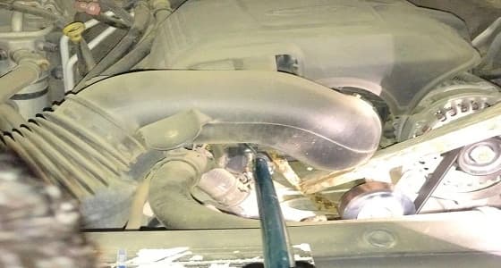 بالصور.. بلاغ بوجود ثعبان في مركبة يستنفر الدفاع المدني بمحايل