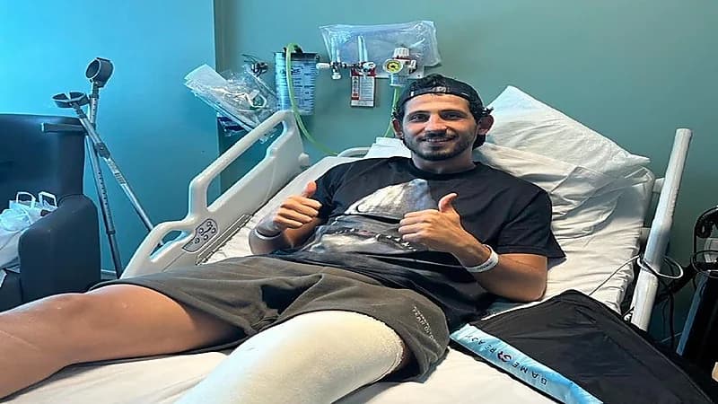 أول تعليق لحجازي بعد عملية الرباط الصليبي