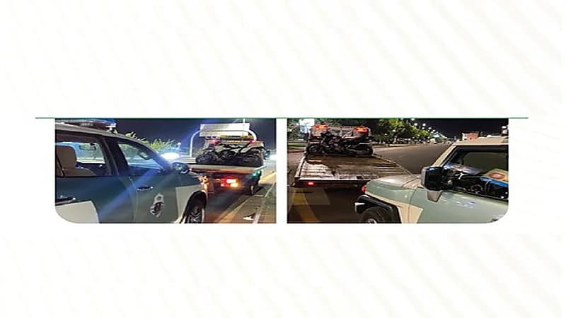 المرور يضبط 489 دراجة آلية مخالفة