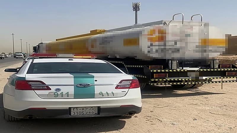 "المرور" يضبط قائد شاحنة متهور على أحد الطرق