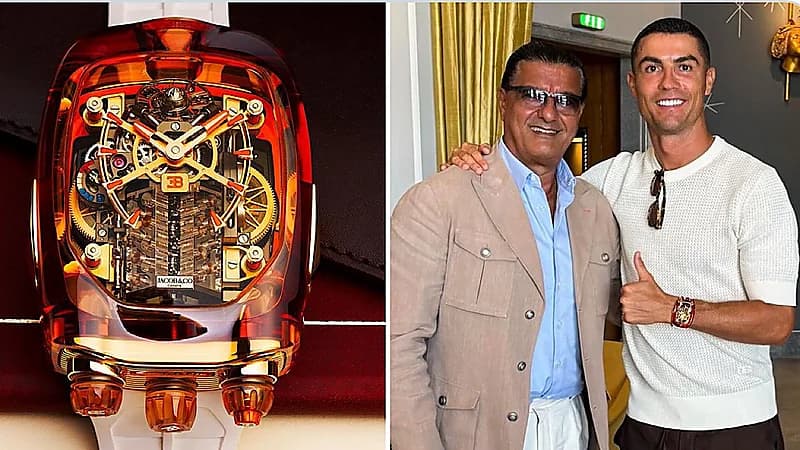 رونالدو يشتري ساعة قيمتها مليون ونصف دولار.. فيديو