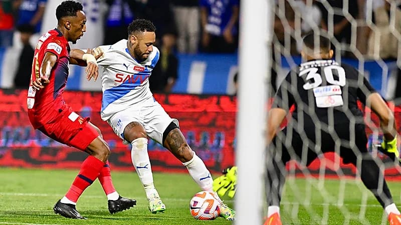 رقم سلبي لنيمار أمام ضمك