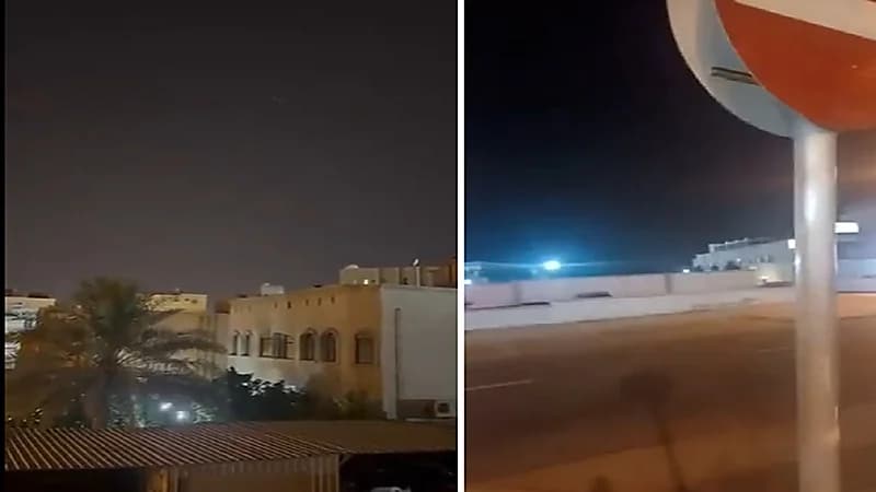 البحرين تطلق صافرات الإنذار مع اختراق الصواريخ الإيرانية مجالها الجوي.. فيديو