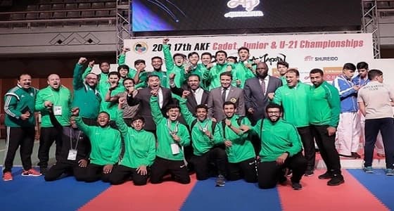 بالصور.. المنتخب الوطني للكاراتيه يفوز على منافسه الإيراني بذهبية " الآسيوية للشباب "