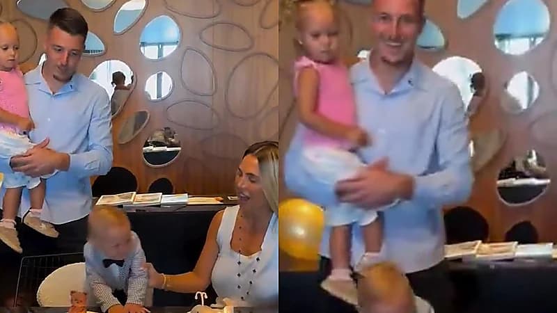 سافيتش يحتفل بعيد ميلاد نجله .. فيديو