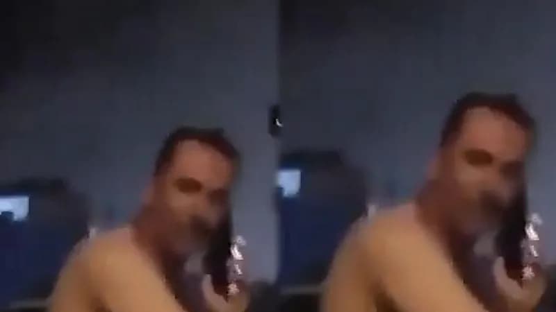 اسرائيلي يهرب من منزله عارياً بعد سقوط صاروخ إيراني.. فيديو