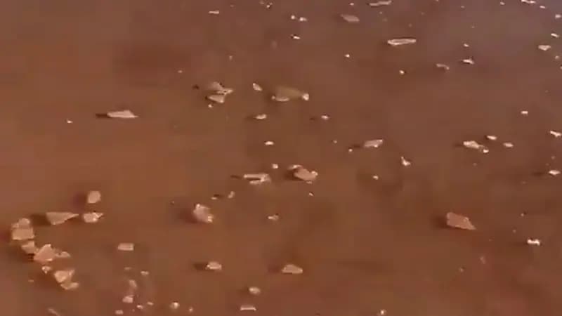 بالفيديو.. تجمد قاع السيب في الجوف