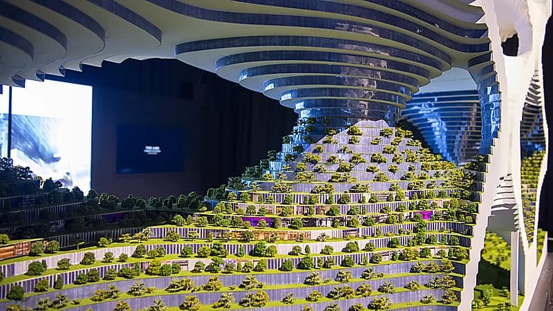 بالصور.. عروض معمارية وهندسية لتصميم لـ"ذا لاين"